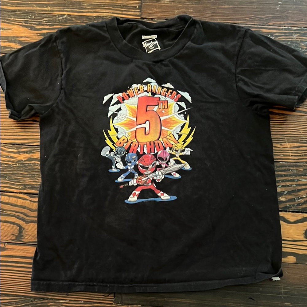 Power Rangers 5th Birthday Shirt
